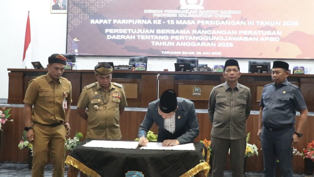 Pemprov bersama DPRD Kaltara Setujui Ranperda Pertanggungjawaban APBD 2025
