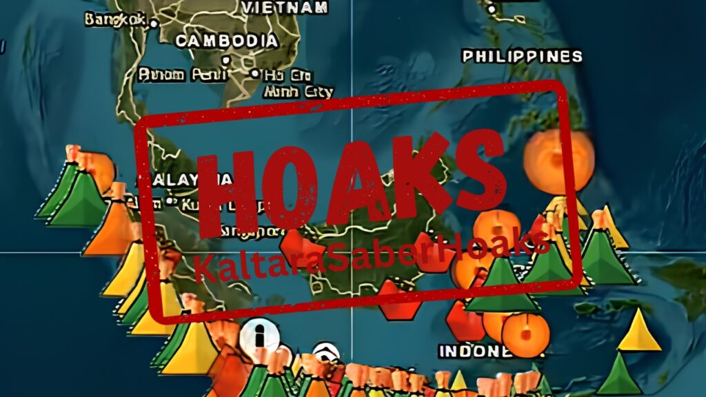 [HOAKS] Seluruh Gunung Api di Indonesia Aktif Serentak